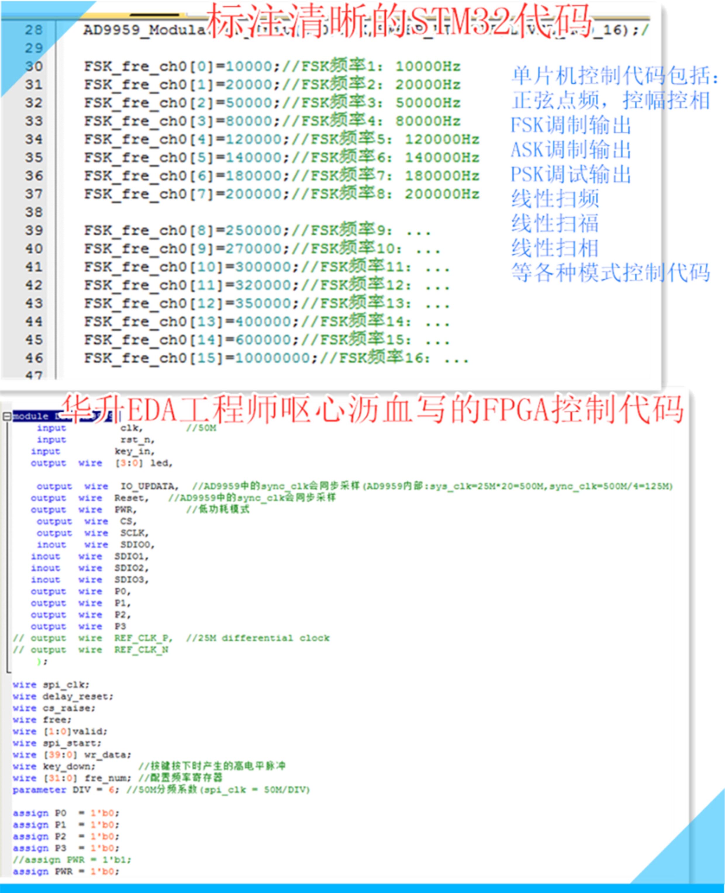 STM32与FPGA控制代码